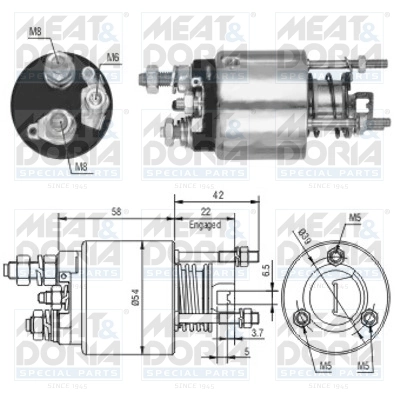 Solenoid Switch, starter
